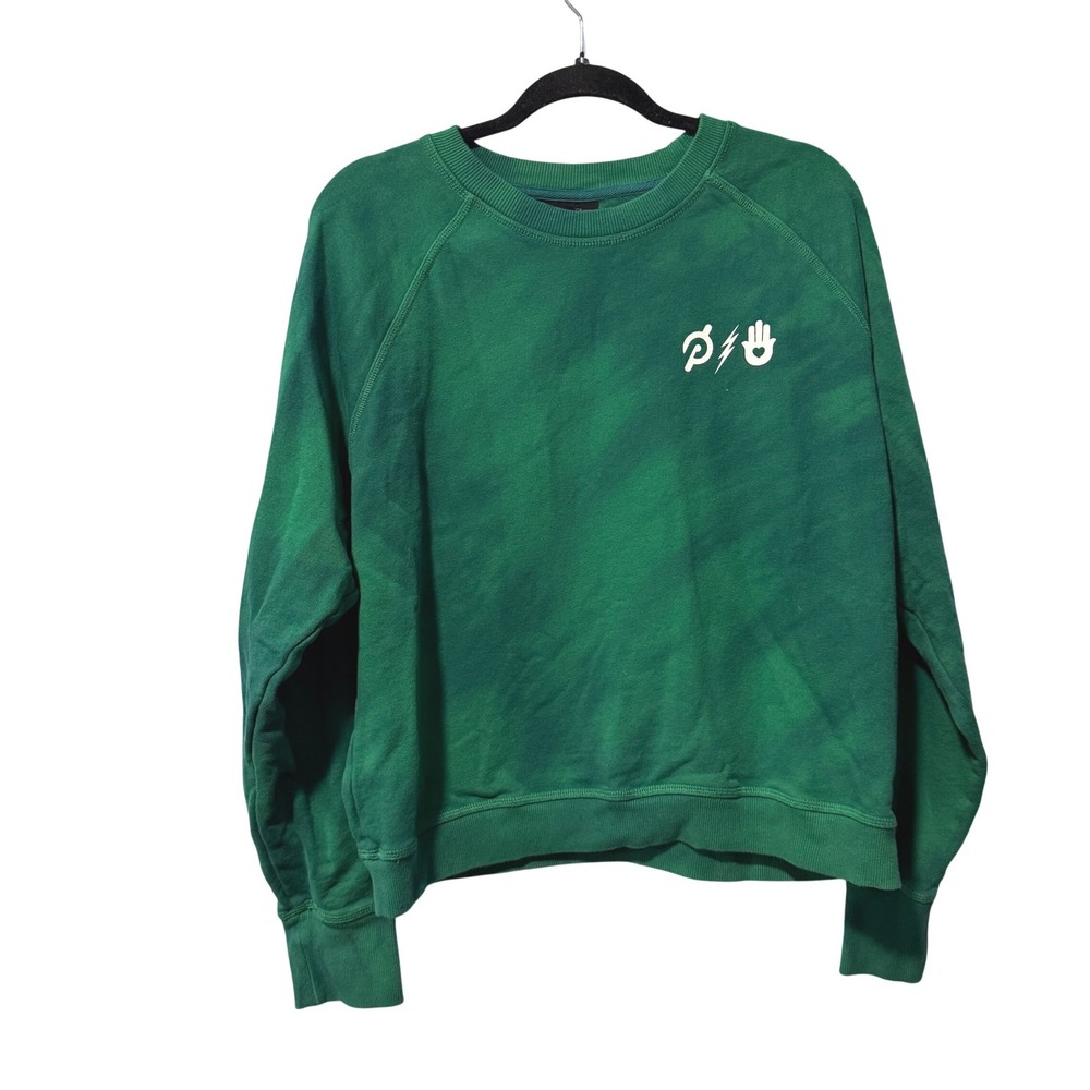 Spiritual Gangster x Peloton Kendall Toole Green Tie Dye Sweatshirt XL Womens